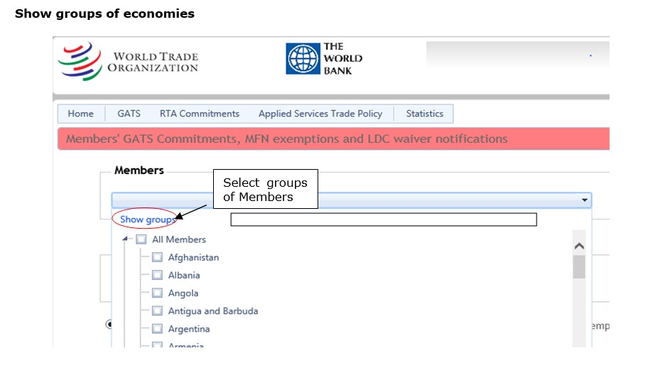 Groups of economies